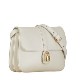 Celine Bag Medium Tabou Leather Shoulder White